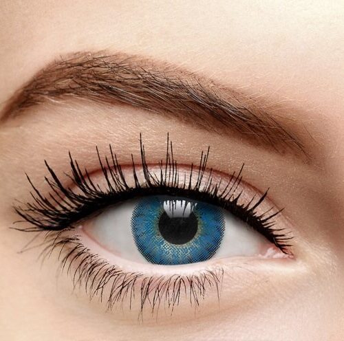 Lentilles Prestige Aqua Blue brillant